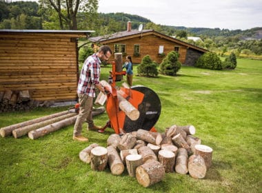 Cirkulárka na řezání palivového dřeva
