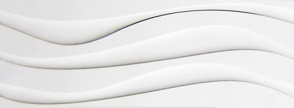 Perleťové tři vlny plastického obkladu Optical ze série Idole (Venus) prozáří každou koupelnu, 25,3 x 70,6 cm, www.siko.cz Perleťové tři vlny plastického obkladu Optical ze série Idole (Venus) prozáří každou koupelnu, 25,3 x 70,6 cm, www.siko.cz