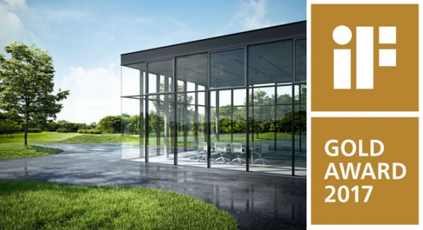 Nezávislá mezinárodní porota organizace iF International Forum Design GmbH rozhodla! Společnost Schüco si opět po roce odnáší dvě prestižní ceny za design. Systém vchodových dveří Schüco ADS 90.SI SimplySmart Design Edition získal cenu 2017 iF Design Award a panoramatický fasádní systém Schüco FWS 35 PD si zasloužil zlaté ocenění 2017 iF Gold Award. Nezávislá mezinárodní porota organizace iF International Forum Design GmbH rozhodla! Společnost Schüco si opět po roce odnáší dvě prestižní ceny za design. Systém vchodových dveří Schüco ADS 90.SI SimplySmart Design Edition získal cenu 2017 iF Design Award a panoramatický fasádní systém Schüco FWS 35 PD si zasloužil zlaté ocenění 2017 iF Gold Award.