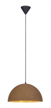 Závěsné svítidlo Cork je vyrobeno z kovu v dezénu hnědý korek, Ø 40 cm, výška 20 cm, Markslöjd, www.nabytek.eod.cz