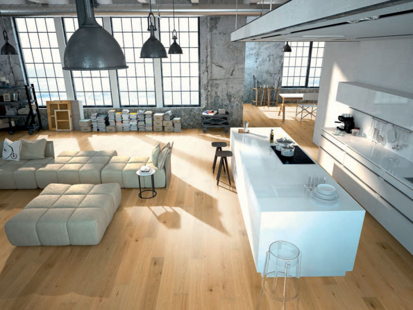 Dřevěná třívrtsvá podlaha 1FLOOR, kolekce Forte, dekor dub Forte 3 (Zdroj: KPP.cz) Dřevěná třívrtsvá podlaha 1FLOOR, kolekce Forte, dekor dub Forte 3 (Zdroj: KPP.cz)