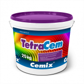 Tenkovrstvá omítka Cemix TetraCem v balení po 25 kg. (Zdroj: Cemix)