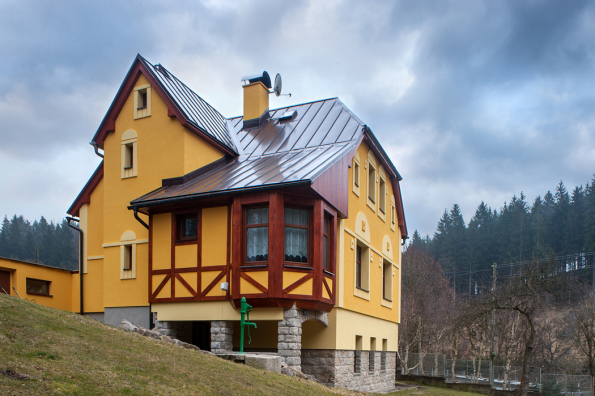 Obnova fasády, Lučany nad Nisou (Zdroj: Baumit)