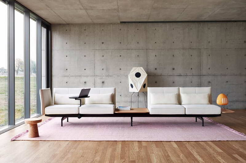 švýcarská značka Vitra na designbloku uvedla modulární systém softwork britského studia Barber&amp;Osgerby