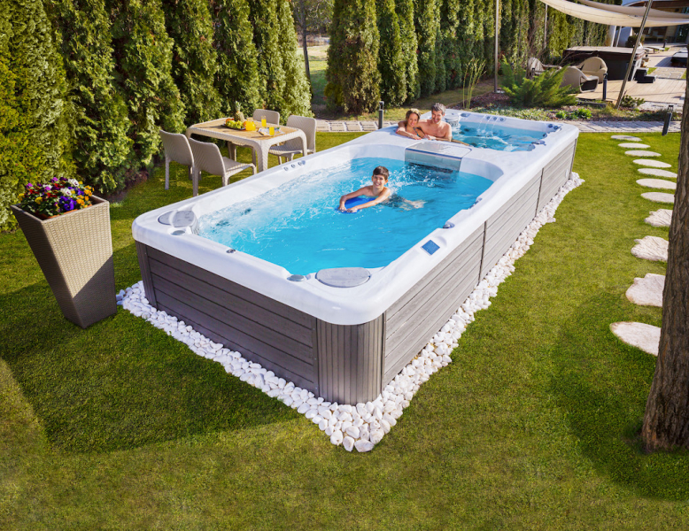 Swim spa - ideální propojení vířivky s bazénem