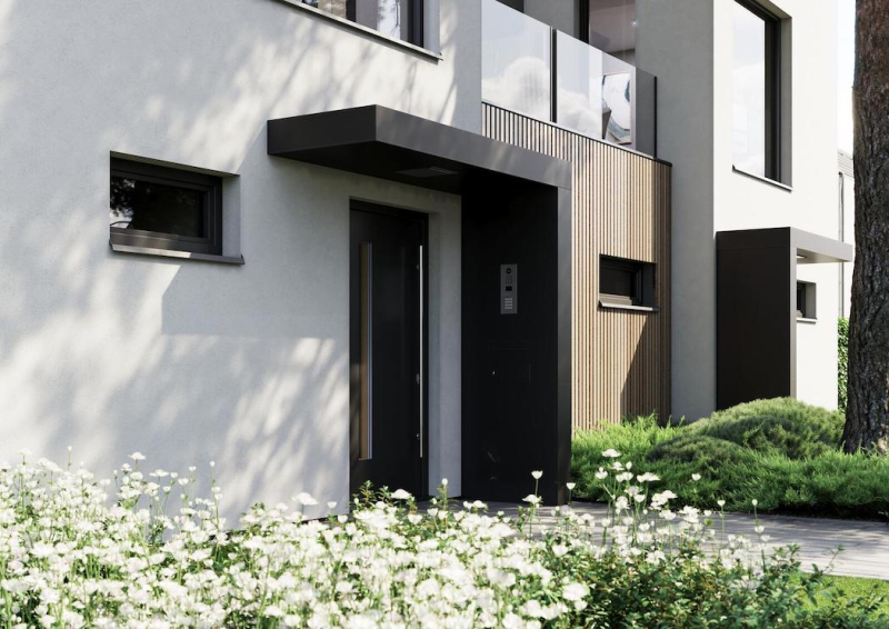 Modul ROOFY obsahuje různé komponenty – číslo popisné, poštovní schránku a přípravu na zvonek. Je doplněn stříškou, takže jeho umístění je možné pouze u domu, kde vypadá moc hezky, a navíc vám poskytne ochranu před nevlídným počasím zdroj: JAP FUTURE